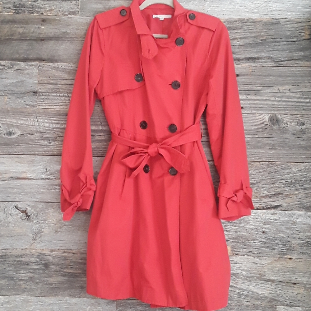 GAP Red Trench Coat